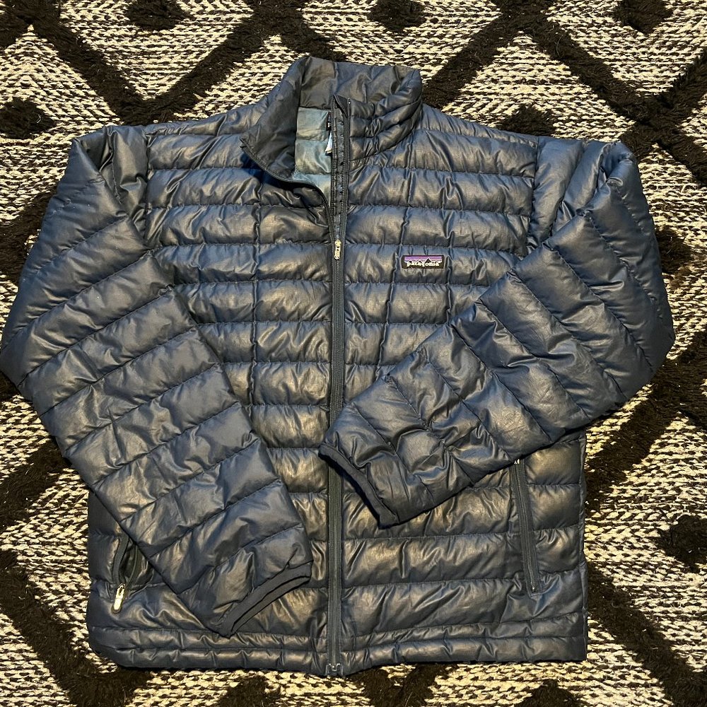 Patagonia Down Sweater Jacket, Blue, Men's Size Medium